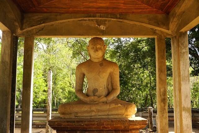 Ancient dagoba at Anuradhapura, Sri Lanka