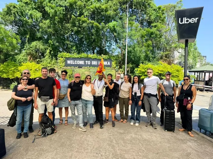 Simona's group travelling with Aloy's Travel Services in Sri Lanka