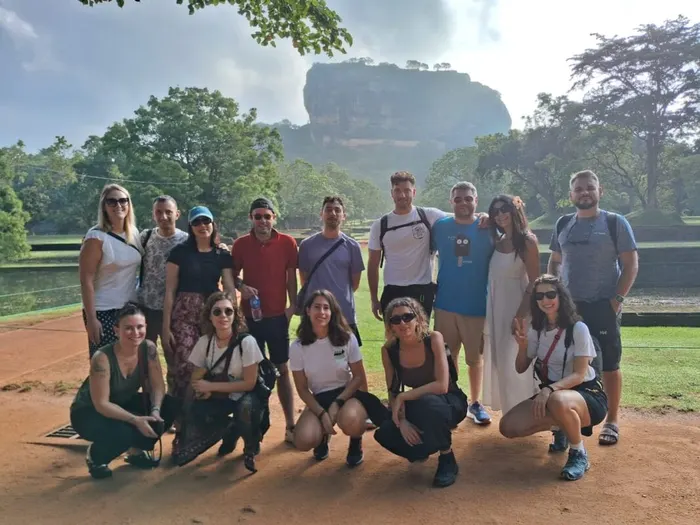 Giulia's group travelling with Aloy's Travel Services in Sri Lanka