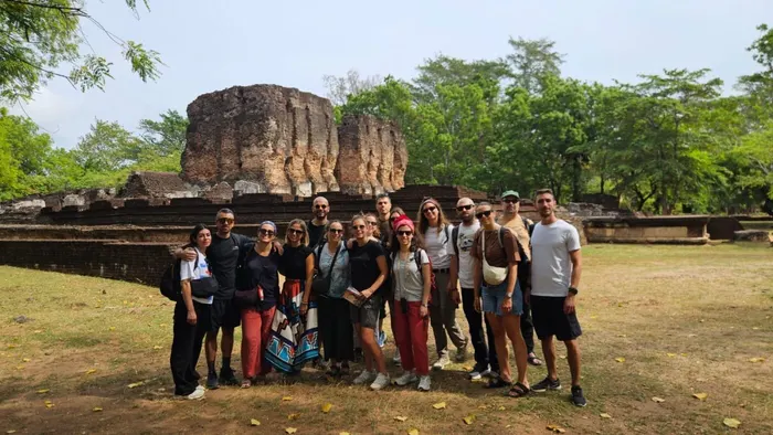 Alberto's group travelling with Aloy's Travel Services in Sri Lanka