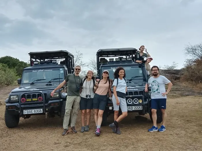 Francesca's group travelling with Aloy's Travel Services in Sri Lanka