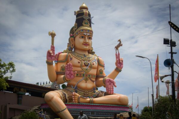 Koneswaram Temple and Trincomalee harbour on the east coast of Sri Lanka
